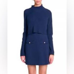 Maje Roquette 2 piece dress /sweater knit princess dress size 42/ large